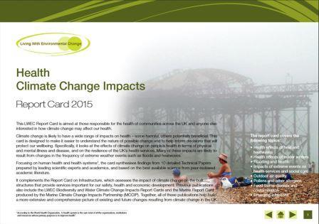 LWEC report card - health impacts of climate change