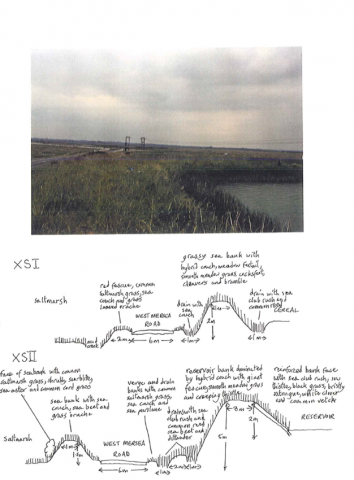 A sample map and photograph from the original coastal surveys